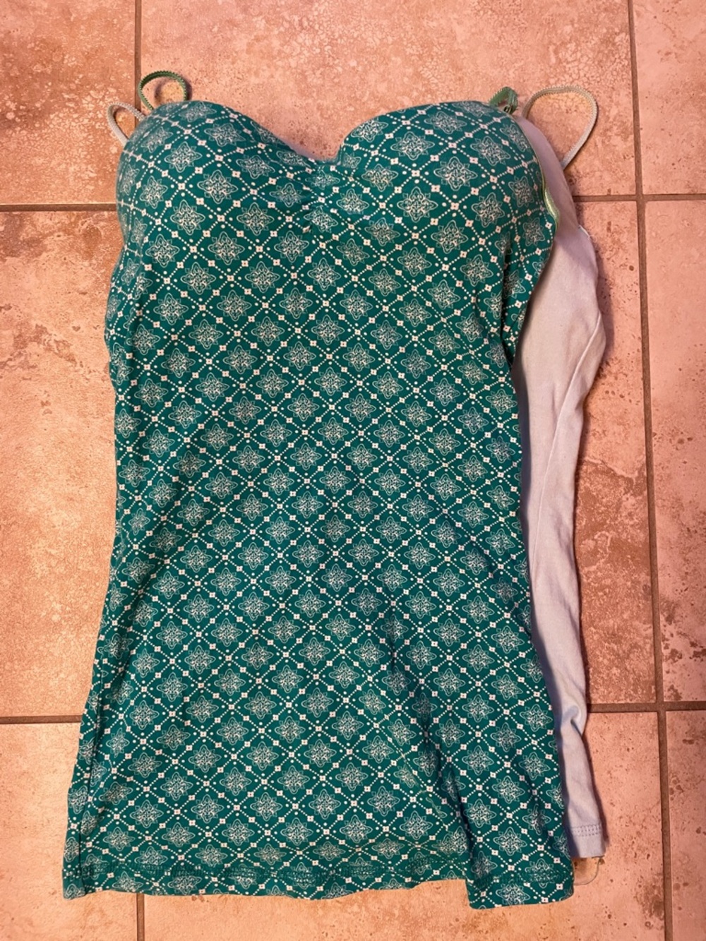Energie Teal Printed Camisole With Bonus Light Blue Camisole